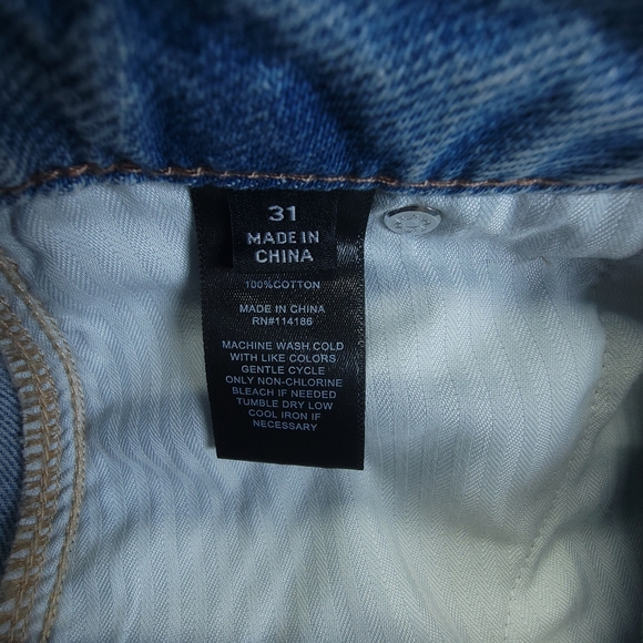 Frye Women's Front-Slit Seamed Denim Skirt Size 31 Farrah Wash NWT - Picture 8 of 8